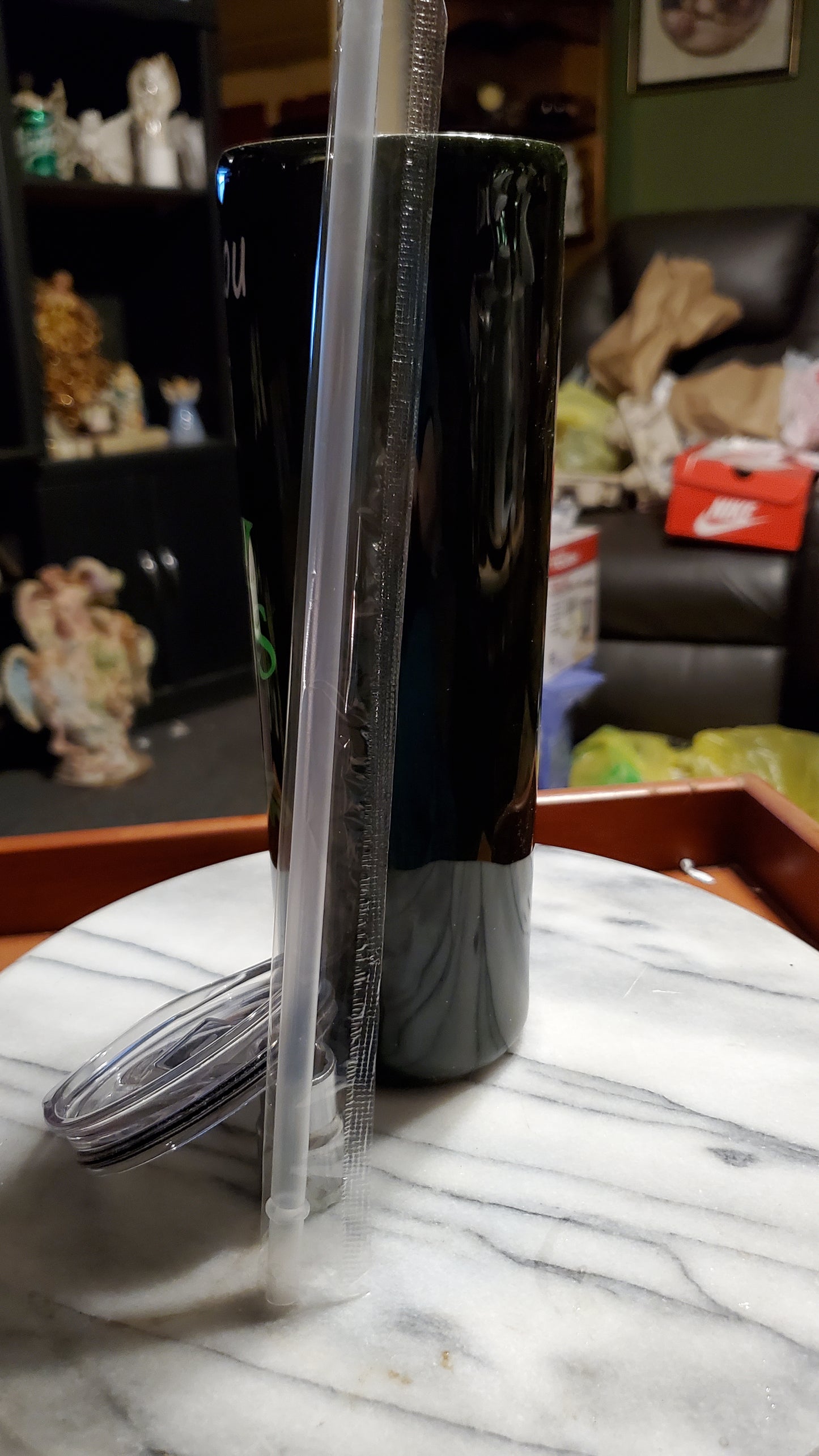 30oz what you looking at stainless steel hogg tumbler cup